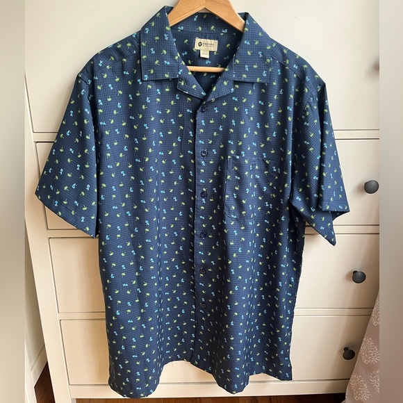 Haggar Men’s Dashboard Hula Girl Print Shirt - Picture 6 of 7